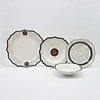 Black Grey Square Ceramic Plate
